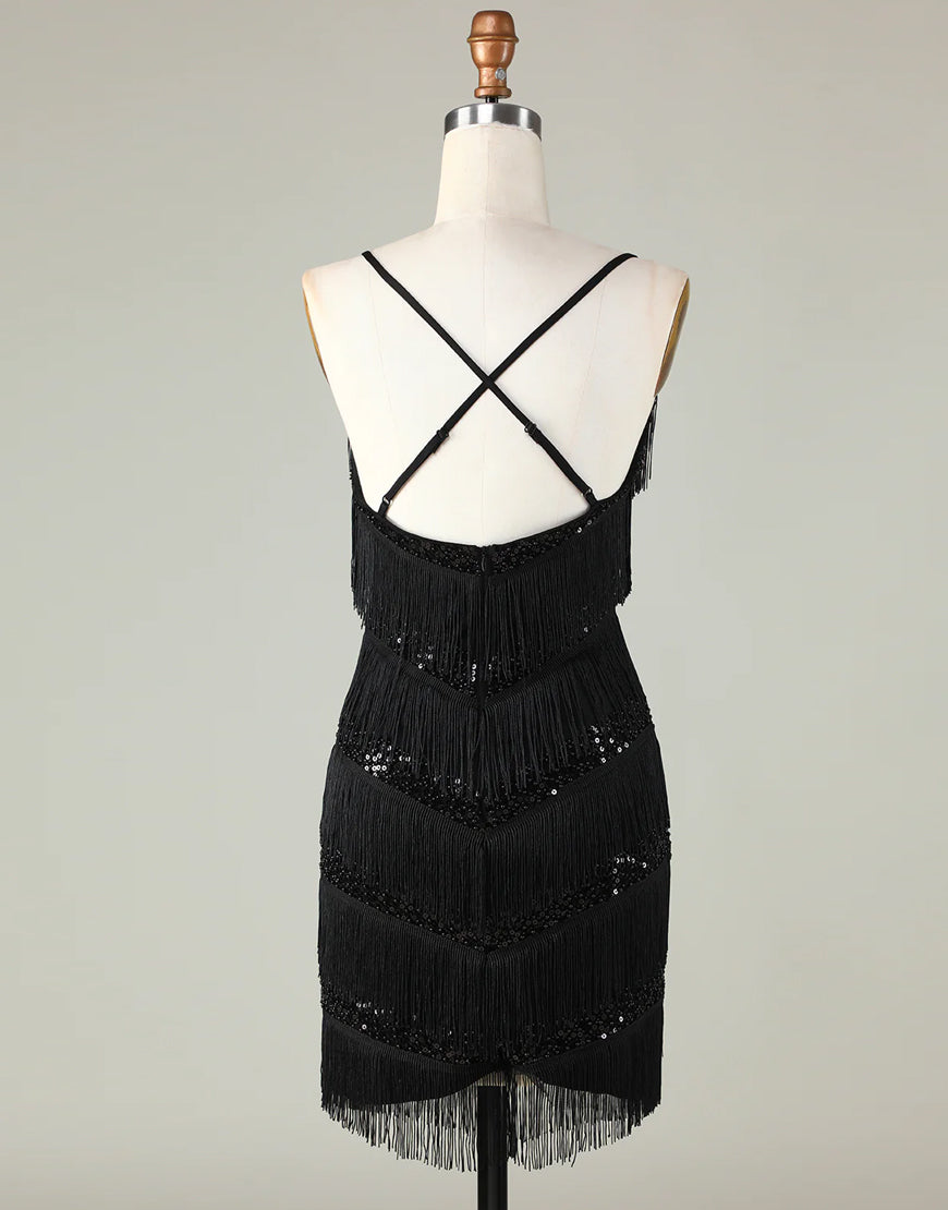 Sexy Black Sleeveless Party Dress Black Homecoming Dress Y6492 main image 1