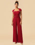 Chiffon Convertible Floor Length Jumpsuit Bridesmaid Dresses