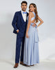 Convertible Satin A-line Floor Length Bridesmaid Dress With Split