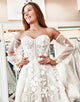 White Lace A-Line Sweetheart Corset Long Wedding Dress