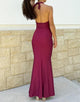 Gorgeous Mermaid Halter Wedding Guest with V-Neck