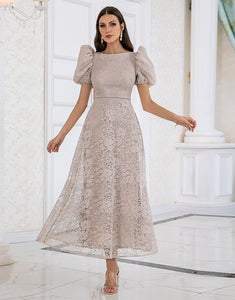 Champagne Lace Mother of the Bride Dress