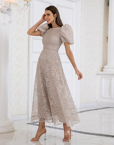 Champagne Lace Mother of the Bride Dress