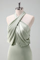 Elegant Halter Criss Cross Straps Mother Of Bride Dress