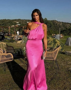 Gorgeous One Shoulder Sleeveless Wedding Guest with A-Line