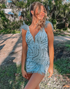 Blue Appliques Deep V Neck Bodycon Mini Homecoming Dress with Feather