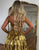 A Line Golden Strapless Homecoming Dress