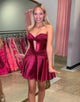 Sexy A-Line Strapless Homecoming Dress