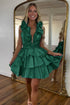 Exquisite A-Line Halter Homecoming Dress with Cascading Ruffles