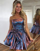 Charming Brown A-Line Homecoming Dress with Adorable Waist Bow