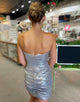 Dazzling Golden Bodycon Strapless Homecoming Dress