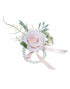Delicate Pink Pearl Prom Wrist Corsage for Wedding Party