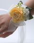 Yellow Wrist Corsage for Wedding Prom Party