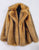 Brown Medium and Long Keep Warm Plush Fluffy Fur Women Winter Coat