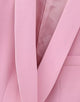 Pink Shawl Lapel Single Buckle 2 Pieces Women Suit