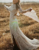 White Sheath Crew Long Sleeve Wedding Dresses 2025