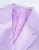 Purple Peaked Lapel Double Breasted Women Slim Fit Suit