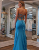 Fashionable Sweetheart Lace-up Slit Prom Dress with Backless