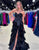 Gorgeous Black Sweetheart Cascading Ruffles Prom Dress with Bow