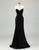 Black Mermaid Sweetheart Sequin Applique Slit Prom Dress