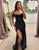 Black Off the Shoulder Mermaid Long Prom Dress with Appliques