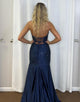 Mermaid Sweetheart Cut-out Long Prom Dress with Crystal