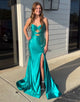 Mermaid Sweetheart Cut-out Long Prom Dress with Crystal