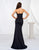 Black Mermaid Sweetheart Slit Prom Dress with Floor Length