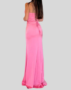 Radiant Strapless Sleeveless Wedding Guest with Side Split