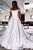 Ivory A-Line Off The Shoulder Ruched Wedding Dress