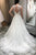 Ivory A-Line V-Neck Applique Long Wedding Dress