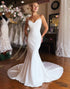 Mermaid Satin White Wedding Dress