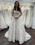Corset White A Line Wedding Dress with Appliques