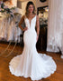 Mermaid Satin White Wedding Dress