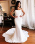 Mermaid Satin White Wedding Dress