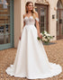 Ivory A Line Off The Shoulder Lace Wedding Dress