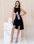 A Line Sleeveless Little Black Dress with Bow