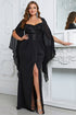 Black Sheath Formal Dress with Slit