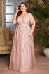 Pink Off The Shoulder Plus Size Mother Of The Bride Dress