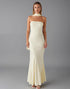 Daffodil Mermaid Chiffon Strapless Evening Dress