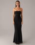 Elegant Strapless Mermaid Black Tie Dress