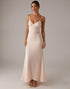 Apricot Spaghetti Straps Formal Dress
