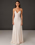 Ivory Sheath Spaghetti Straps Formal Dress