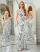 Sparkly Silver Mermaid One Shoulder Long Prom Dress