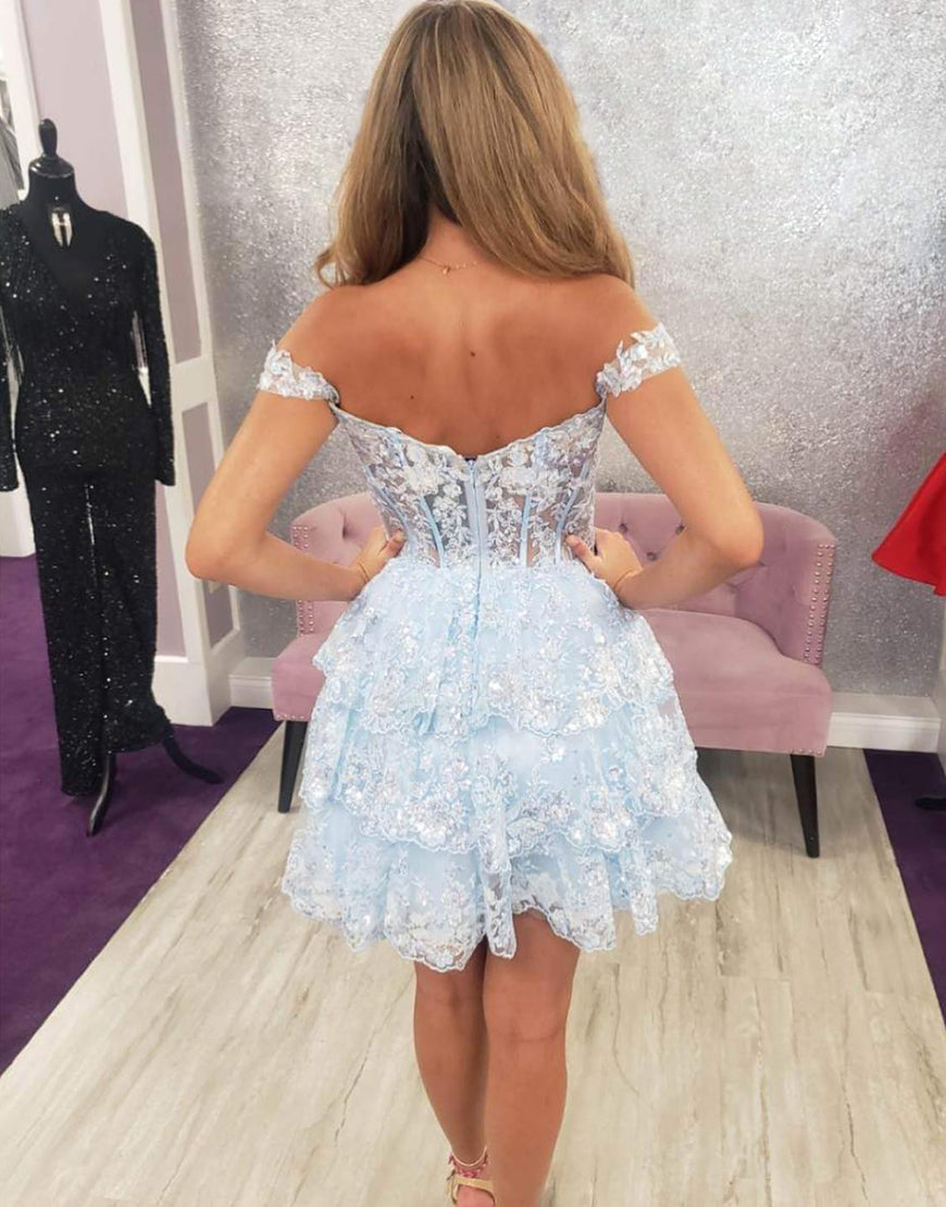Pink Dress Lace Petite Homecoming Dresses Lovely Blue Lace V-Neckline Tulle Party Dress, Short Prom Pink Dress Lace Petite Homecoming Dresses Lovely Blue Lace V-Neckline Tulle Party Dress, Short Prom