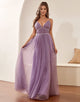 A Line Spaghetti Straps Bridesmaid Dress with Ruffles