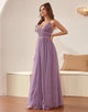 A Line Spaghetti Straps Bridesmaid Dress with Ruffles