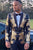 Black Gold Men's 2-Piece Notched Lapel Jacquard Prom Suits