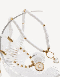 Boho Vintage Heart Crystal Necklace