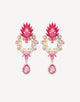 Sparkly Geometric Rhinestone Drop Earrings